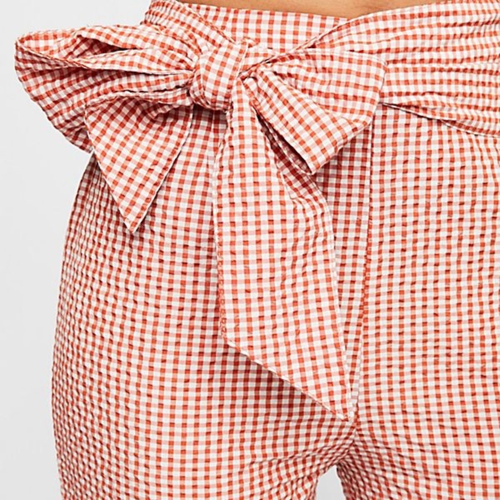 Free People West Side Tie Gingham Pants - Picture 4 of 5